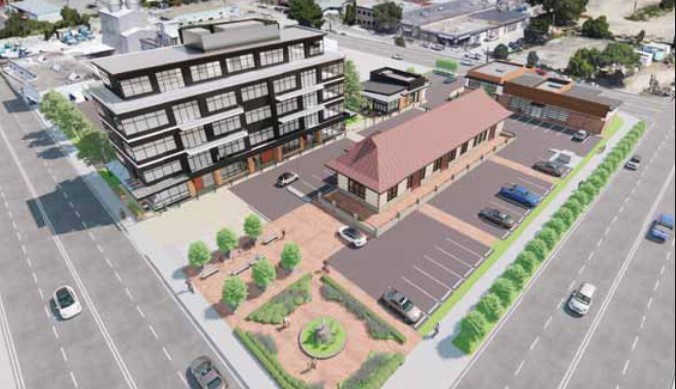 The site at the corner of Ellis Street and Clement Avenue was home for a functioning train station for Kelowna and was built in 1926.