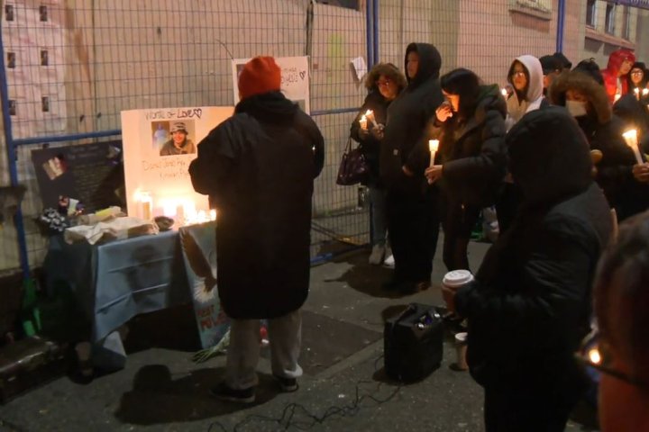 Vigil held to remember 23-year-old Darius Smallboy in downtown Vancouver