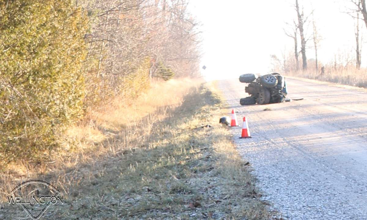 A Wellington North resident is in a trauma centre with serious injuries after a single-ATV crash.