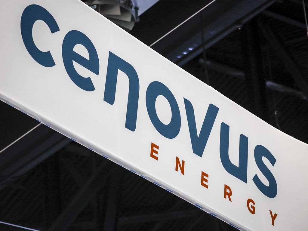 File: Cenovus Energy logos are on display at the Global Energy Show in Calgary, Alta., Tuesday, June 7, 2022.