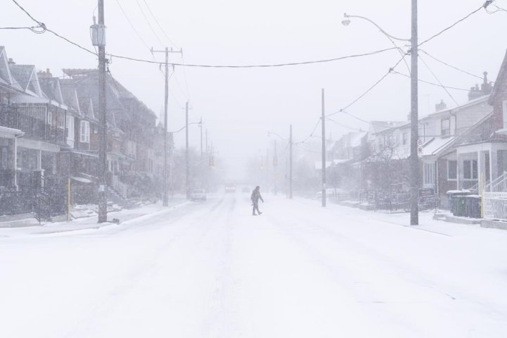 Winter weather travel advisory issued for Toronto