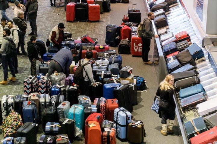 Holiday passengers arriving without bags as Toronto Pearson airport luggage piles up