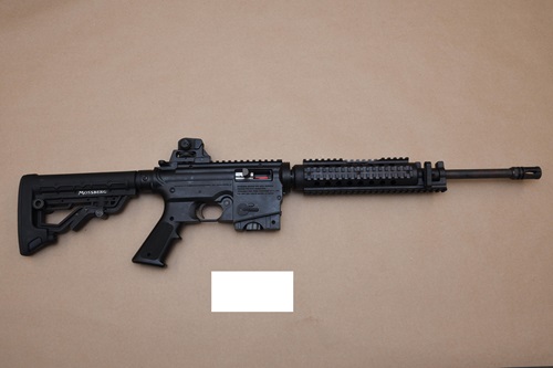 Edmonton police released a picture of this weapon they found while searching the SUV involved in the chase.