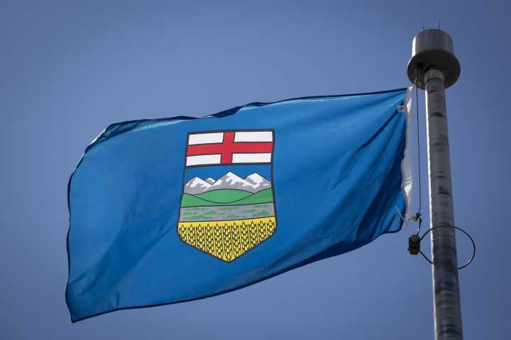 A file photo of Alberta's provincial flag. 