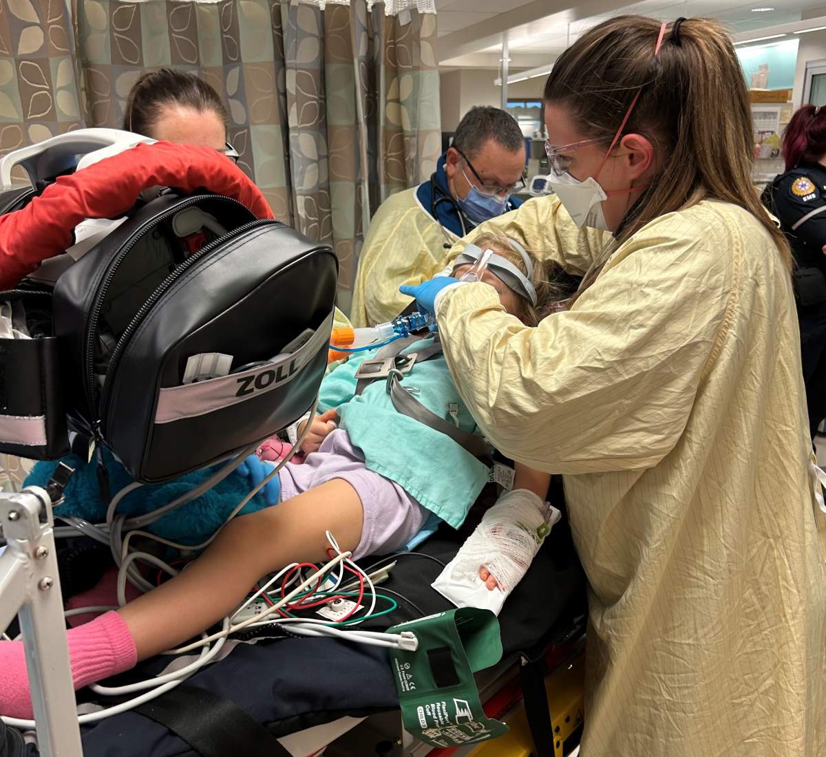 Andy, 4, at Cochrane urgent care, Nov. 19, 2022.