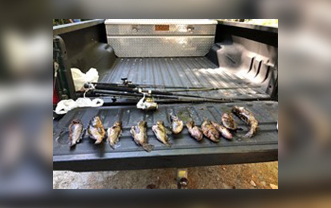 A photo submitted as evidence during the trial of three men.