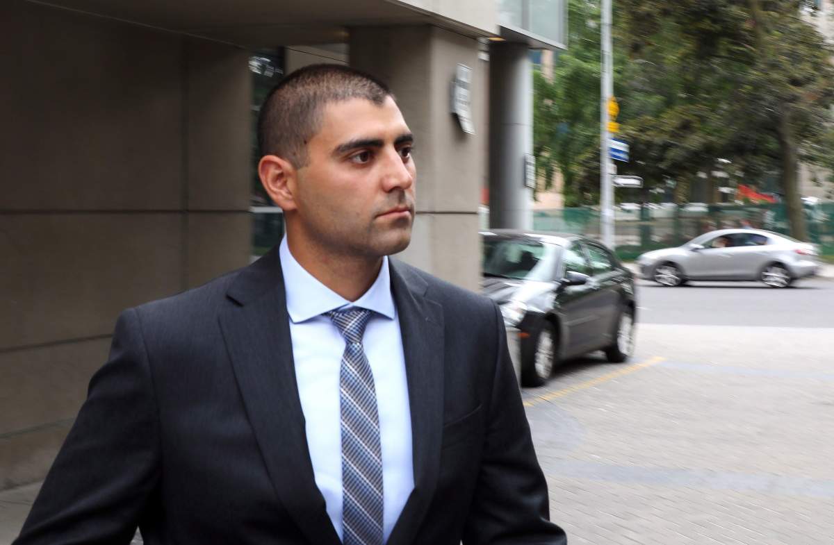 Peter Khill, seen leaving court in Hamilton in 2018, has been released on bail until he can be sentenced for manslaughter in the fatal shooting of Jonathan Styres.