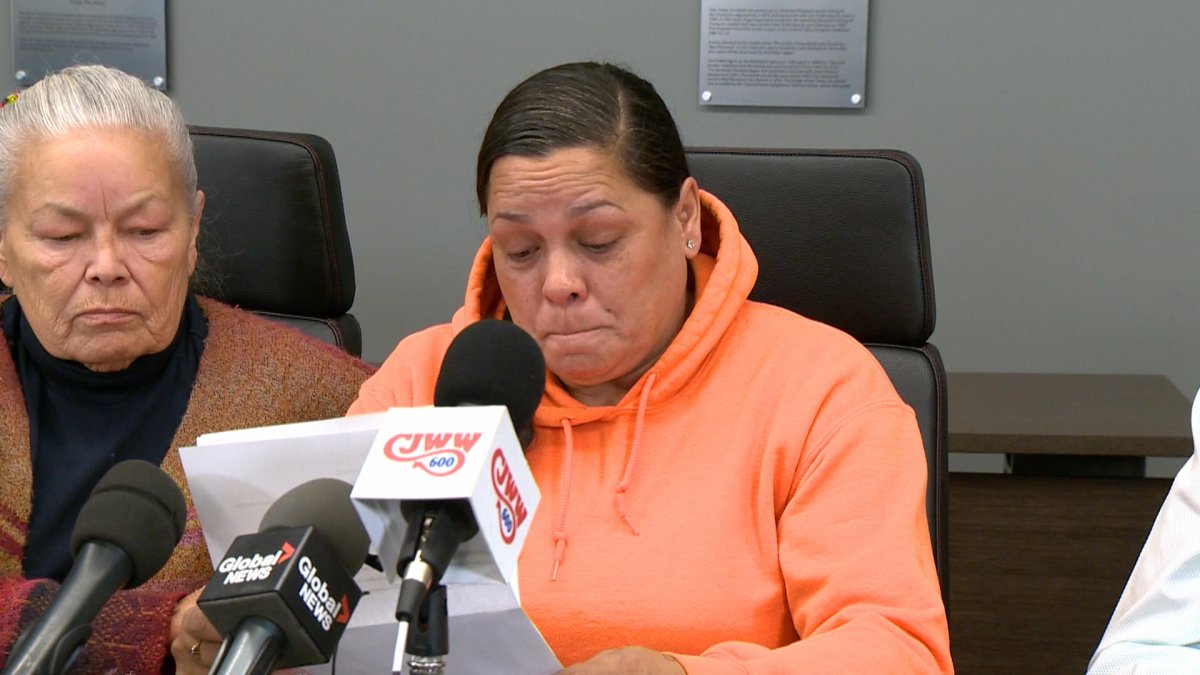 Darla Fourstar got emotional as she recounted the incidents her son described to her over the phone.