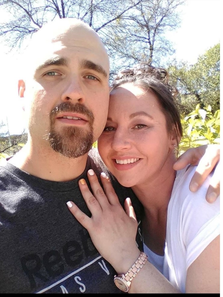 Erin and Jeremy Skibicki during a happy time.