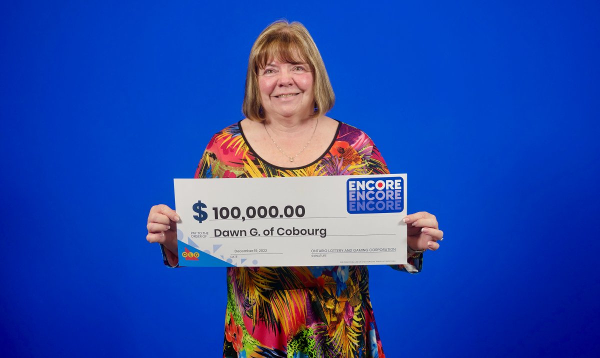 Dawn Gleason of Cobourg, Ont., claimed $100,000 in the Oct. 28 draw of Lotto Max.