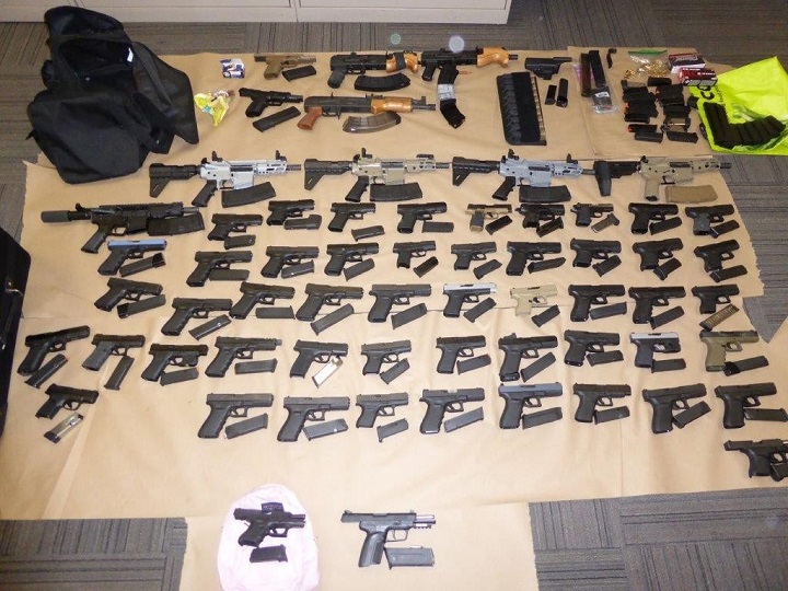 Dozens of guns were seized in Project Barbell.