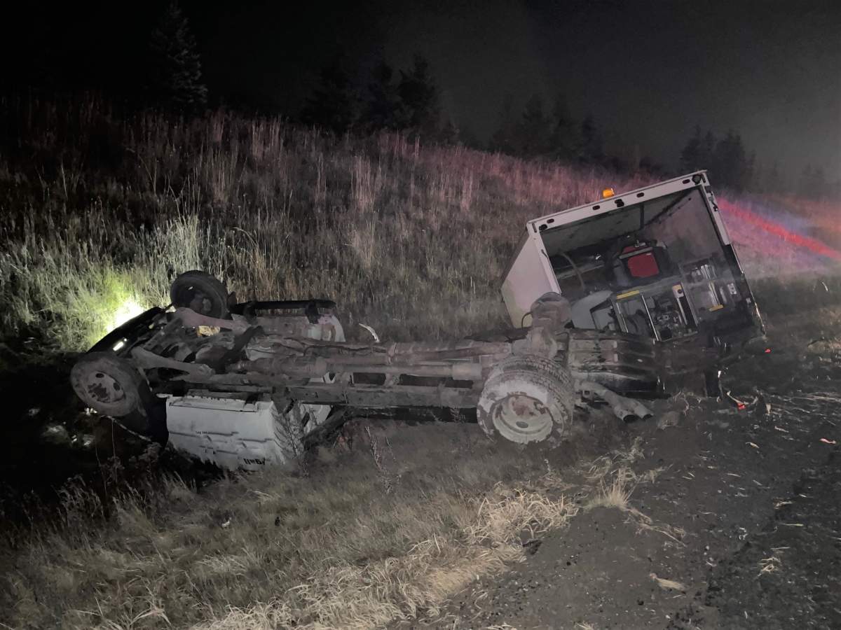 Wheel separation from commercial vehicle. #Hwy400/89 SB north of 89.