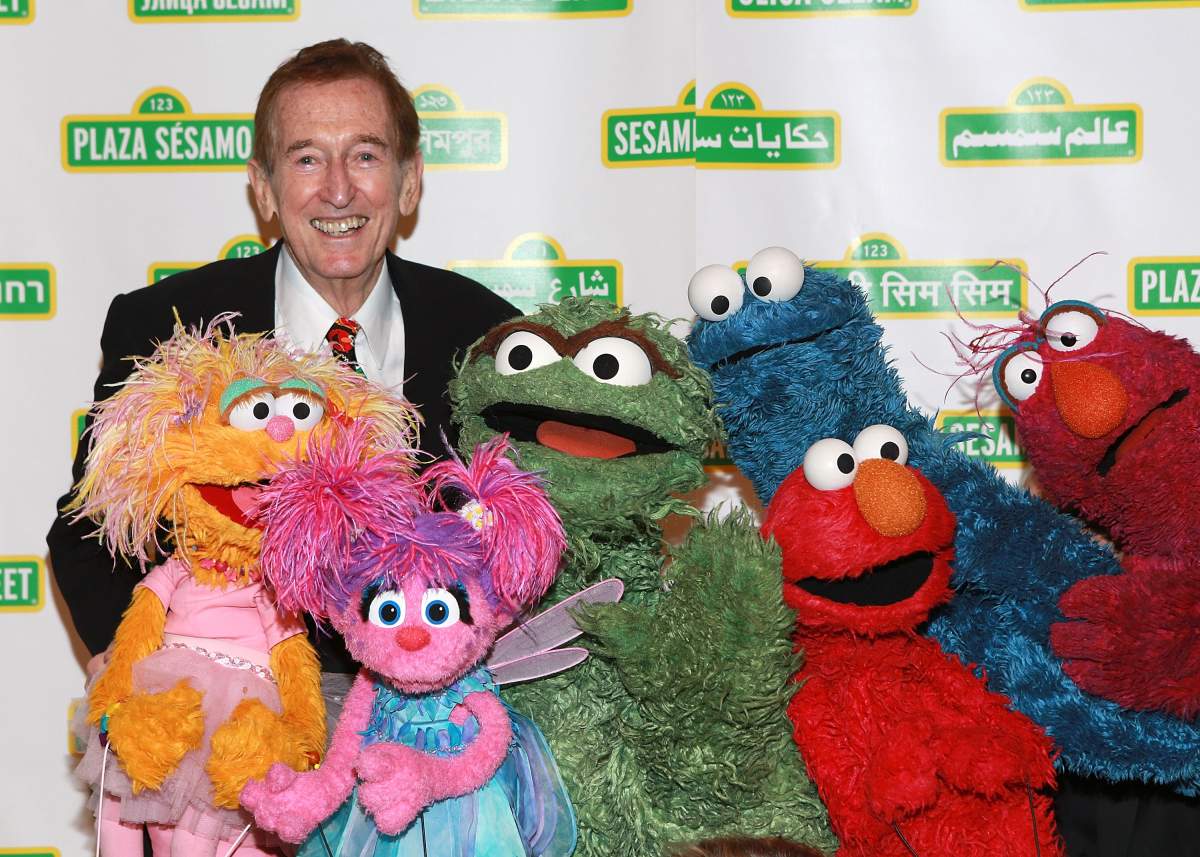 Bob McGrath among several 'Sesame Street' characters.