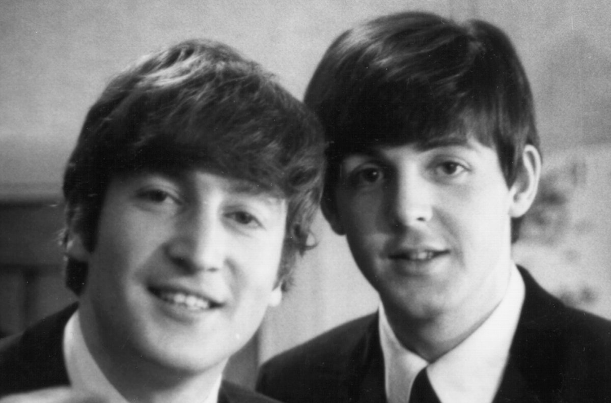 John Lennon and Paul McCartney in 1963