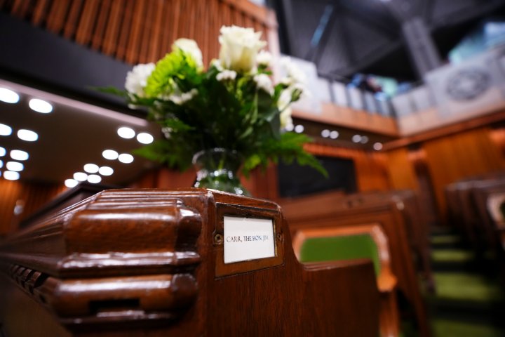 Dignitaries, family and friends gather for funeral of Manitoba politician Jim Carr