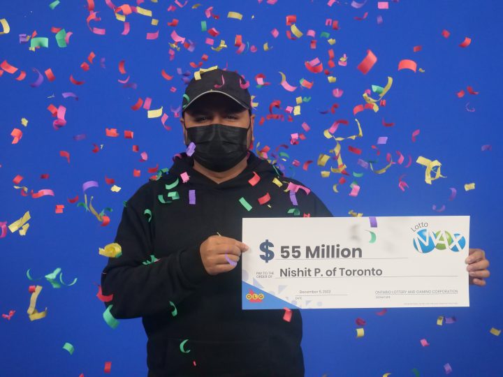 Nishit Parikh won $55 million from the Aug. 5 Lotto Max draw.