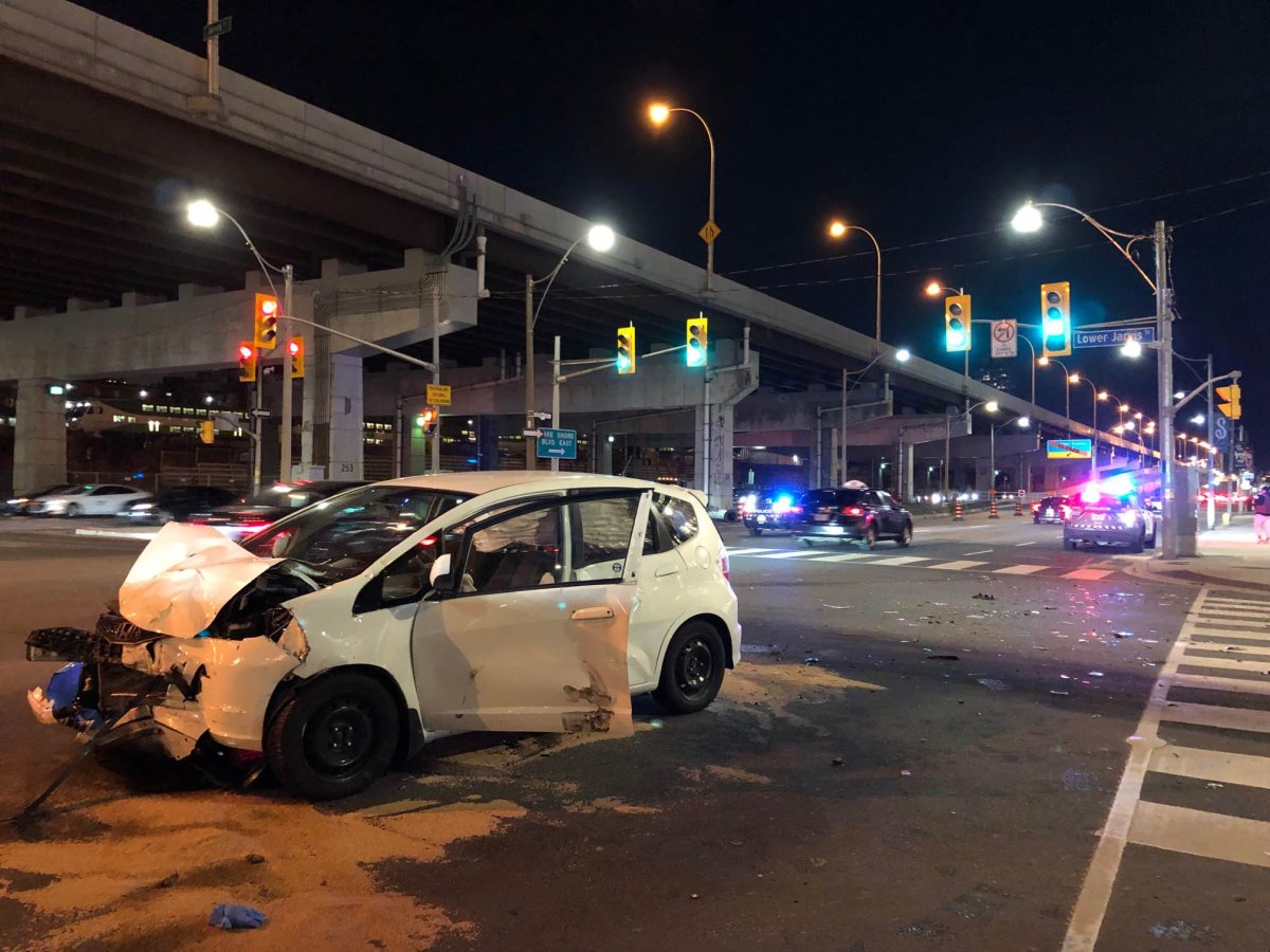 Two people have been taken to hospital after a collision in Toronto. 