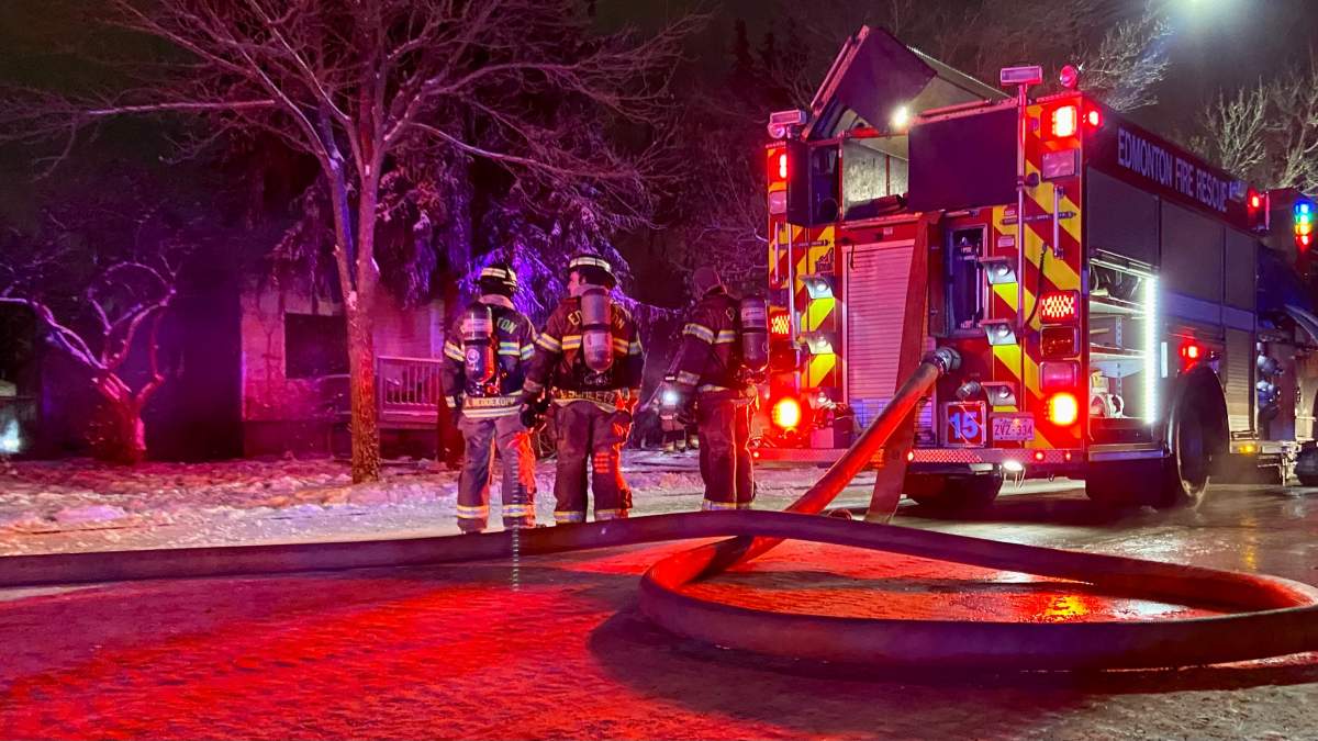 Edmonton firefighters were called to a house fire in the Allendale neighbourhood just after midnight on Dec. 2, 2022.