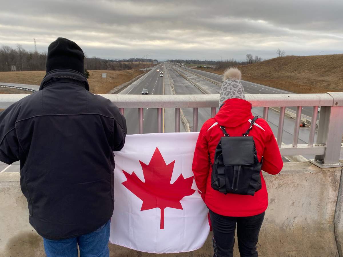 Police officers, members of the public attend procession for OPP officer shot dead - image