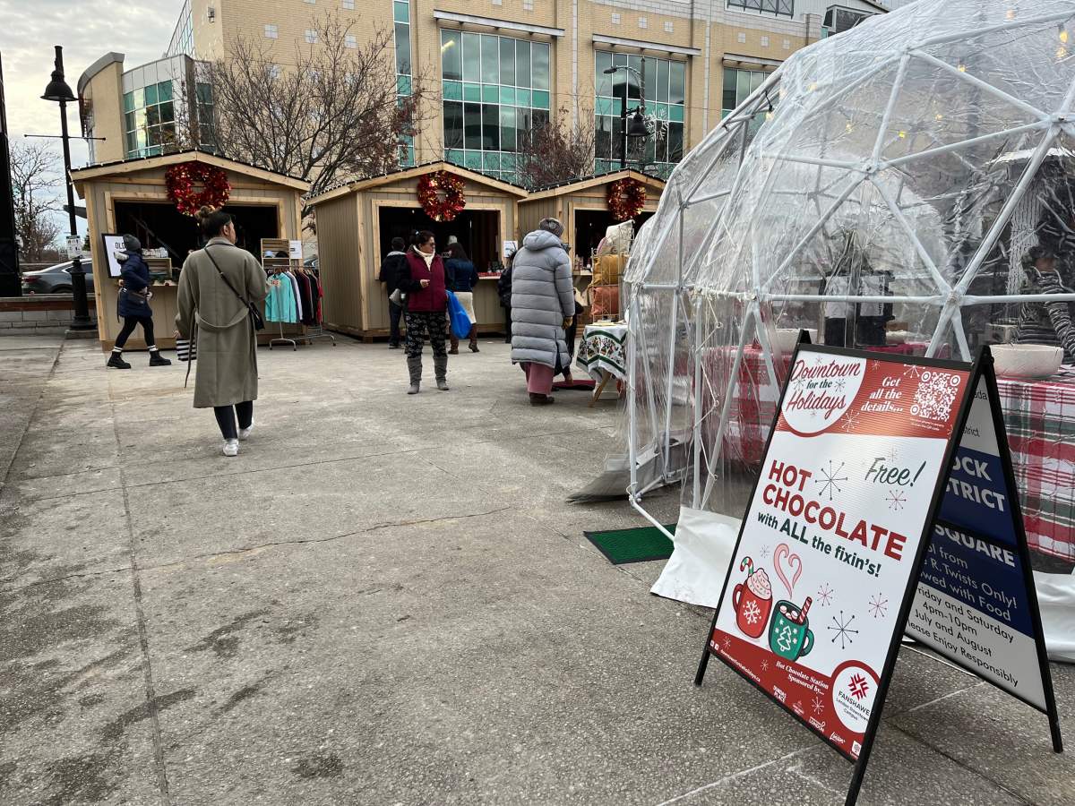 The Holly Jolly Market at Covent Garden Market runs every Thursday to Sunday until Dec. 18.