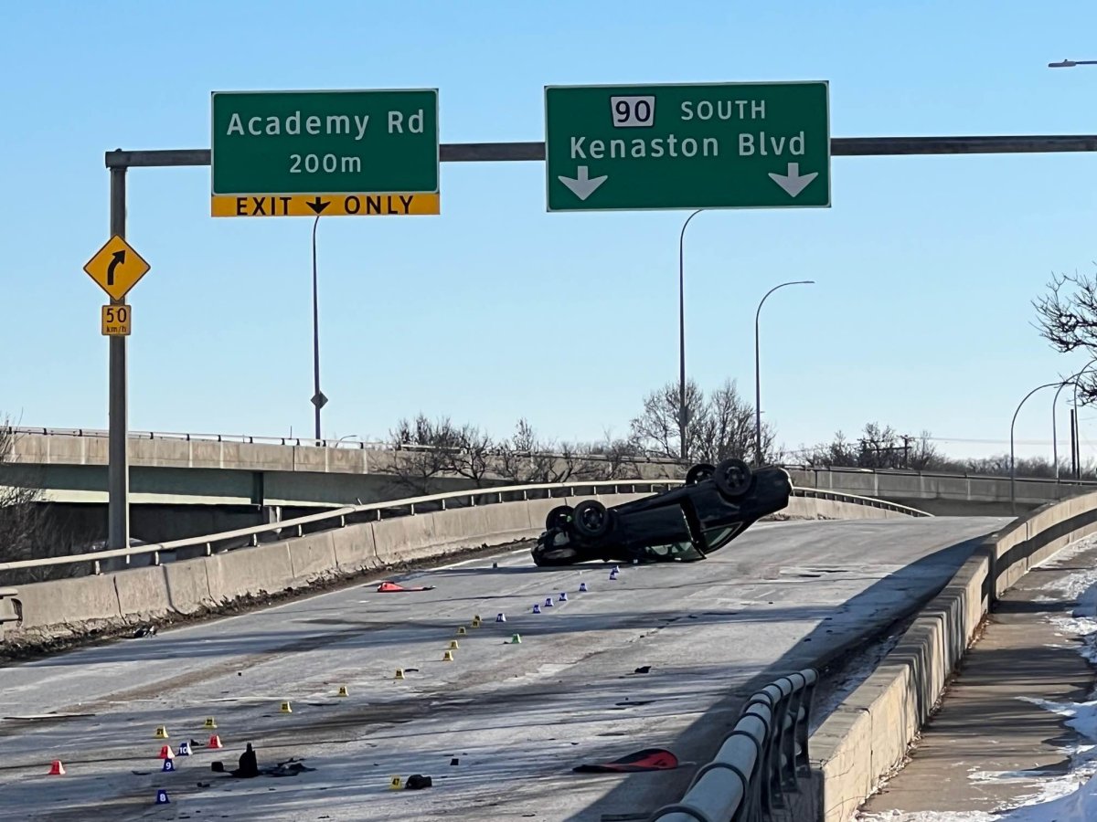 A man has died after being hit by a vehicle in a two-vehicle collision on Saturday in the early morning.  Winnipeg police say.