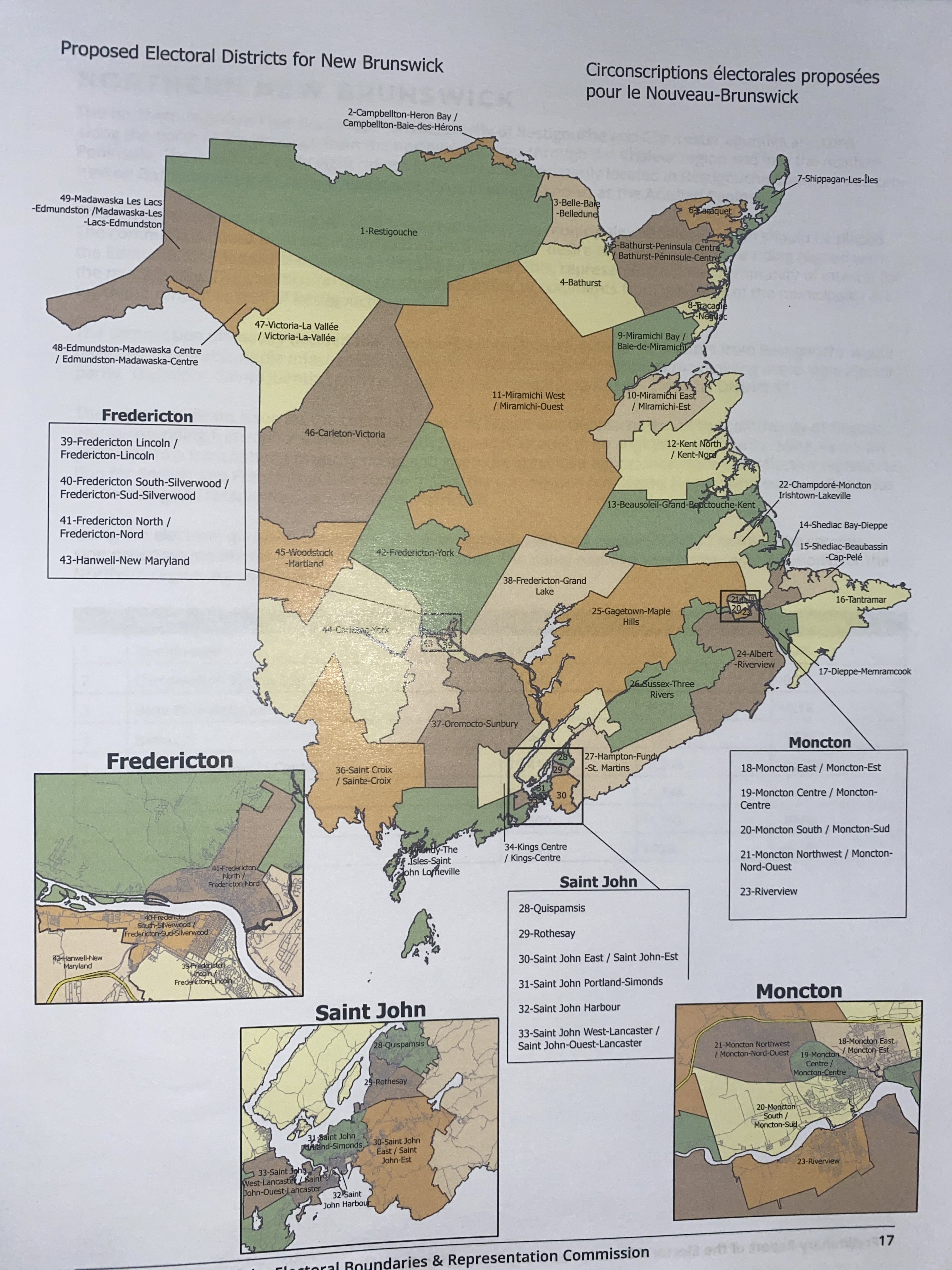 Initial Report Avoids Significant Changes To N.B. Provincial Ridings ...