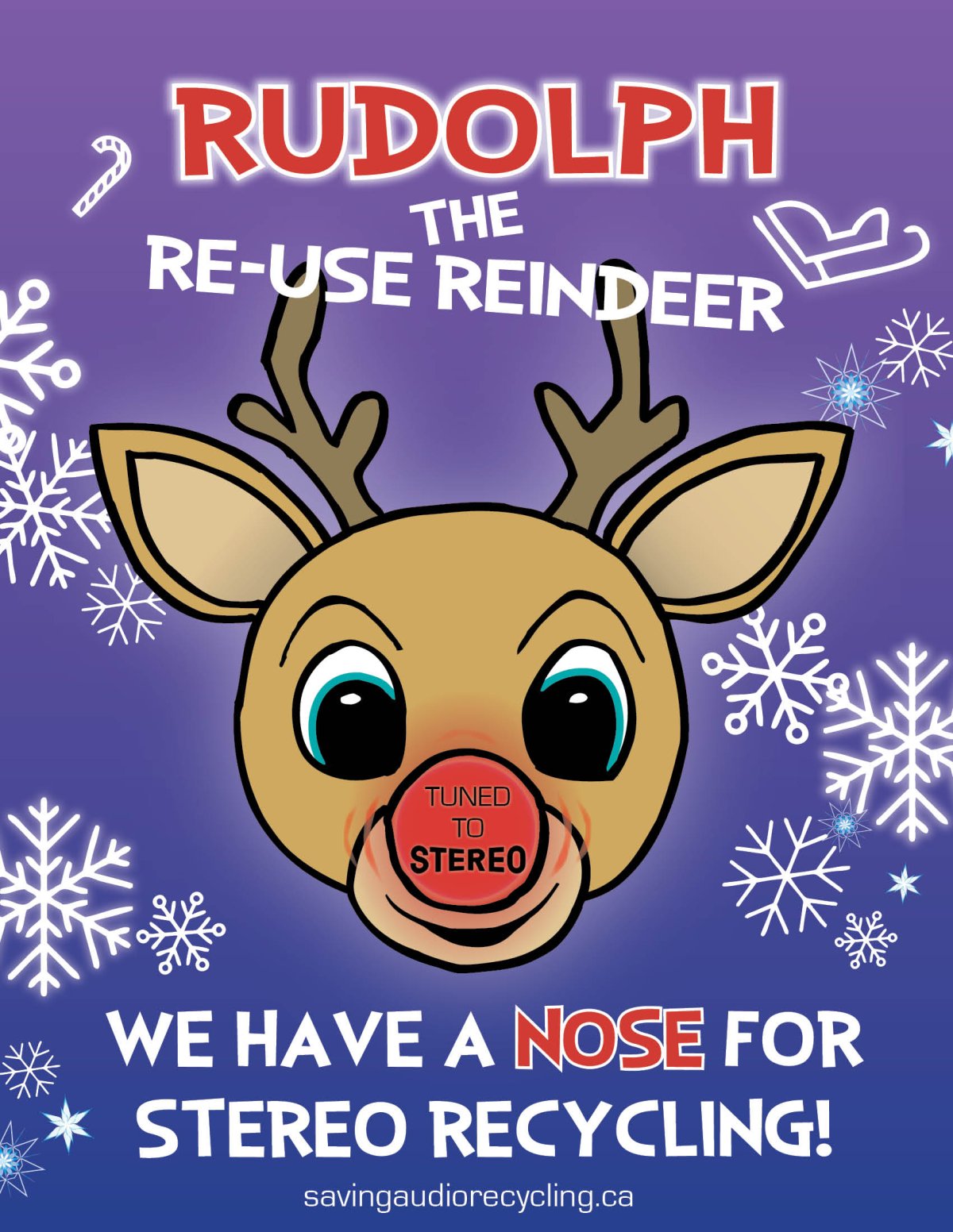 Rudolph the Re-Use Reindeer Stereo E-Waste Event - image
