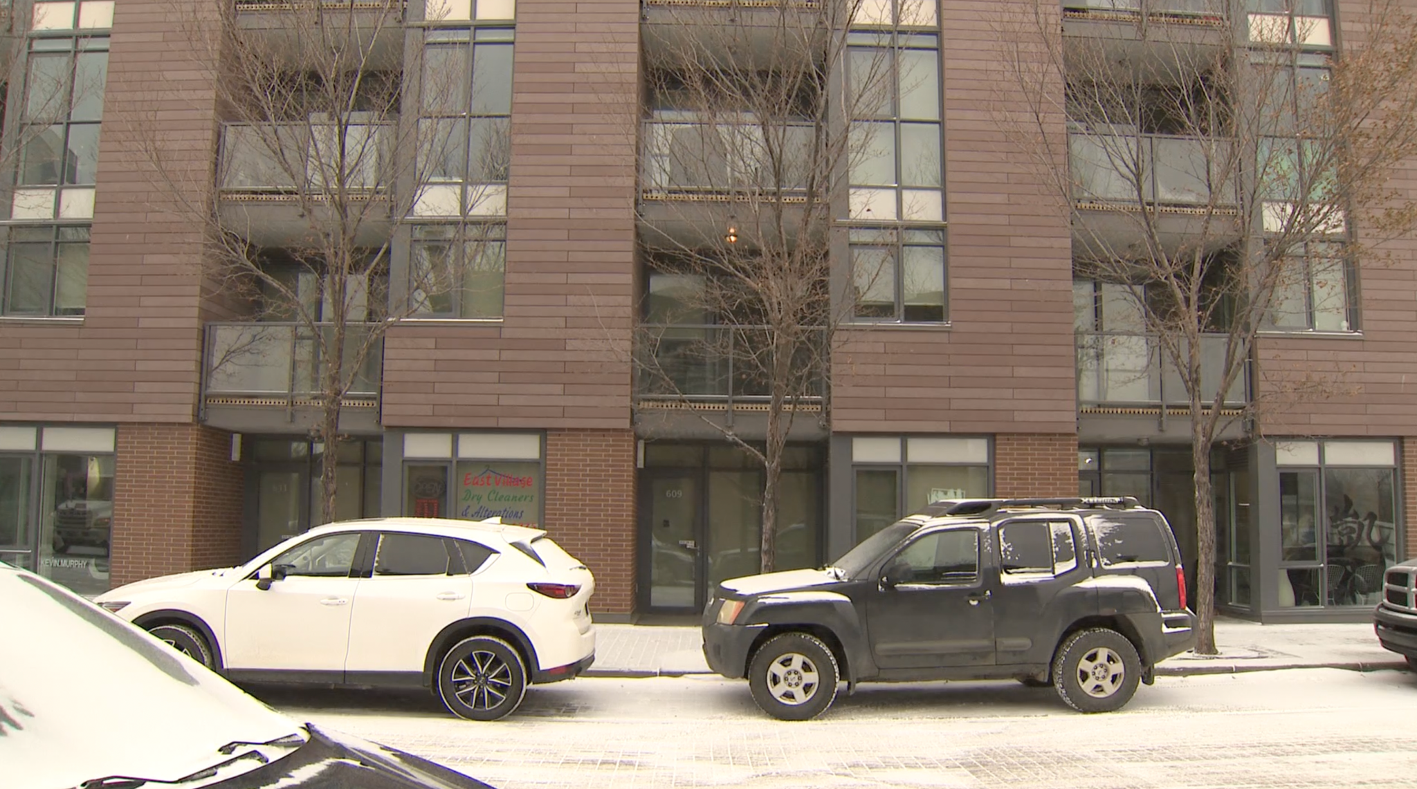 Calgary condo building with unit seized by province from Moscow businessman Andrei Ovsyankin.