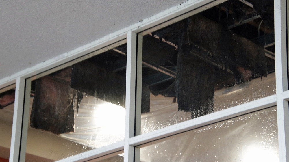 Safeway Fleetwood said a restoration crew is working on repairs to the sprinkler system after a burst caused flooding in the store on Fri. Dec. 23, 2022.