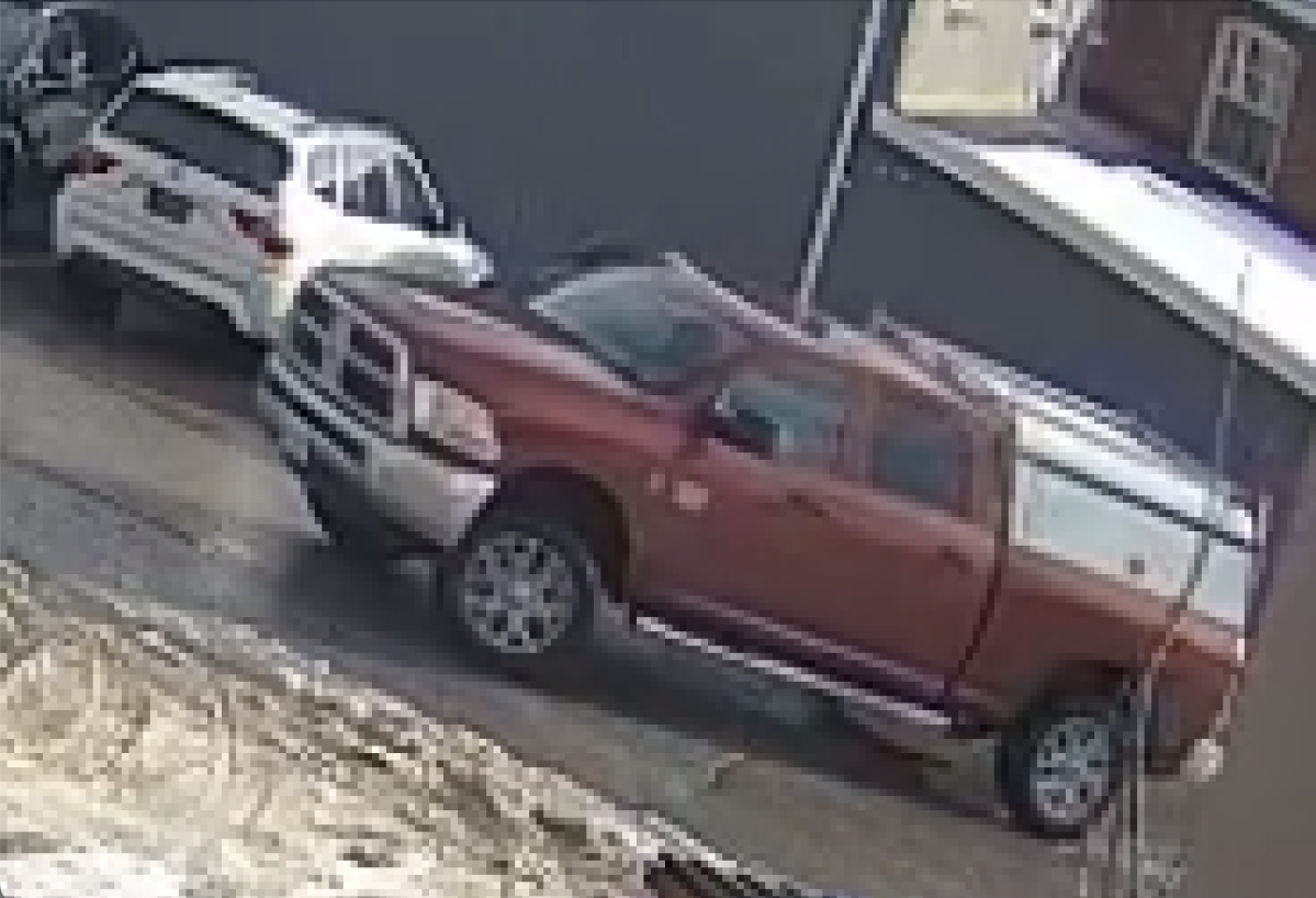 Suspect vehicle involved in a hit-and-run investigation in the Town of Bradford West Gwillimbury.