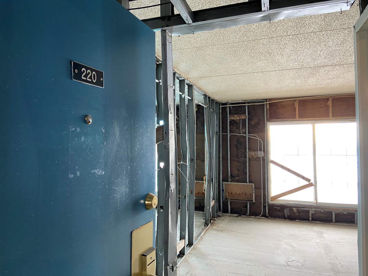 The old hotel rooms at the T&C will house women and seniors.