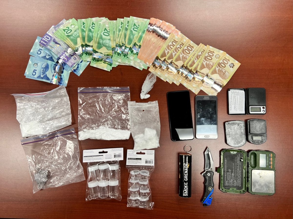 Central Hastings OPP seized drugs and cash during a traffic stop in Tweed on Dec. 12, 2022.