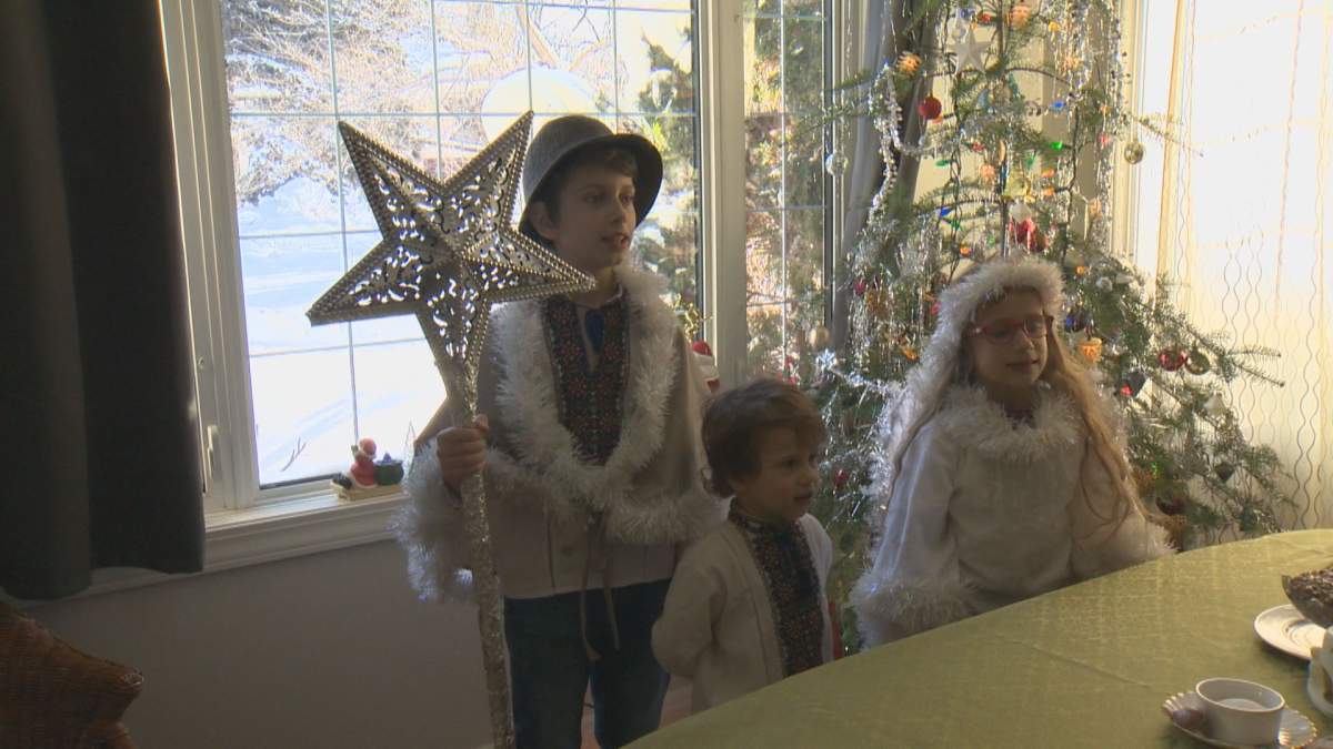 Korbetskyy family dressed up for nativity play