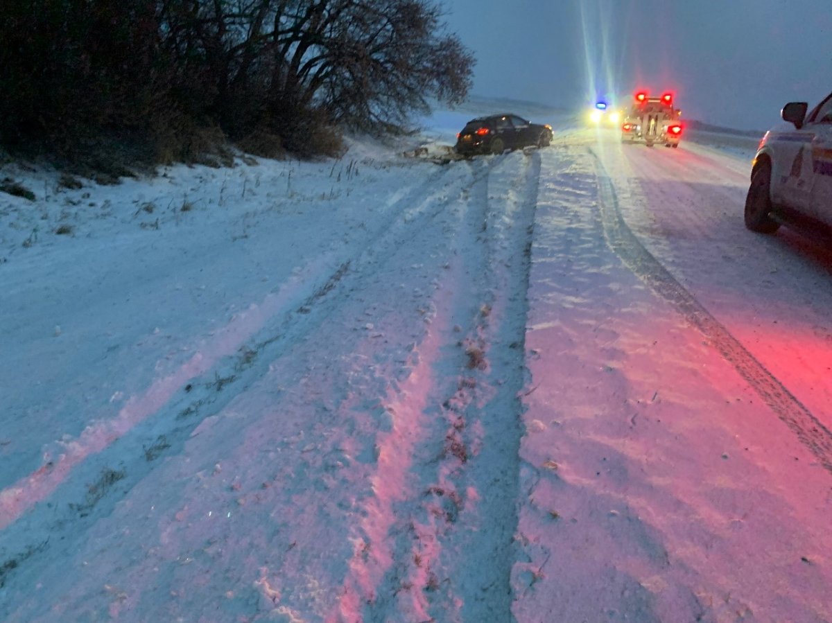 A Winnipeg man is facing charges after RCMP say he slid off the road on a rural Manitoba highway in a stolen vehicle early Tuesday.