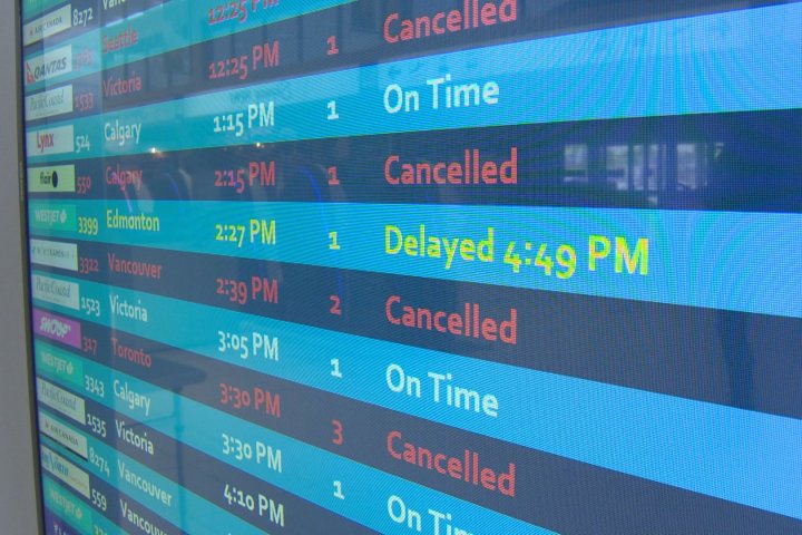 Fog causing delays, cancellations at Kelowna International Airport