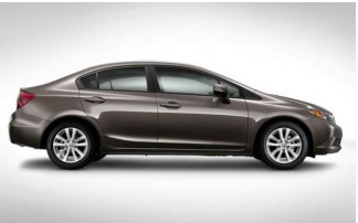 A brown 2012 Honda Civic