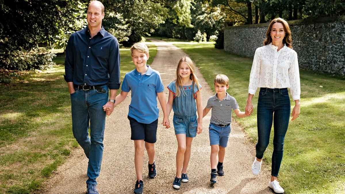 Prince William and Kate Middleton's  Christmas card image was shot earlier this year in Norfolk, England.