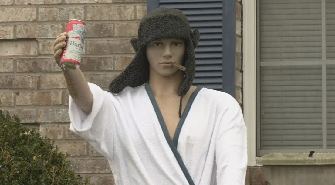 A 'Cousin Eddie' Christmas display is shown in the Dogwood subdivision of Shepherdsville, Ky. on Wednesday, Dec. 21, 2022.