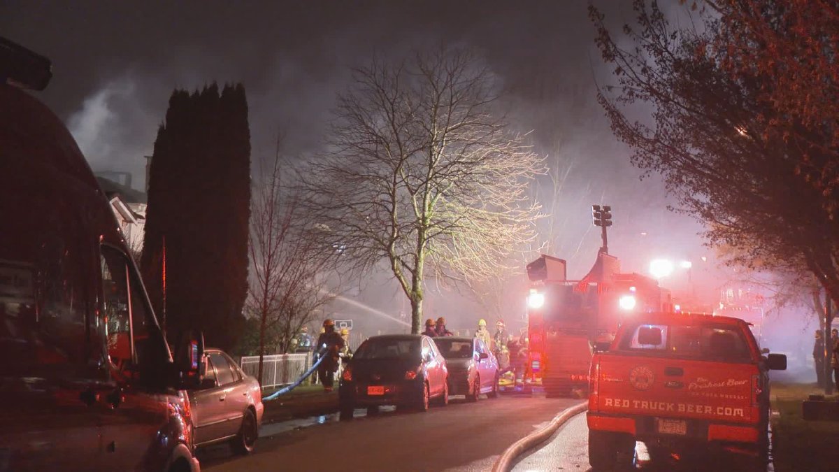 3-alarm fire torches 3 homes in East Vancouver Friday night - BC ...