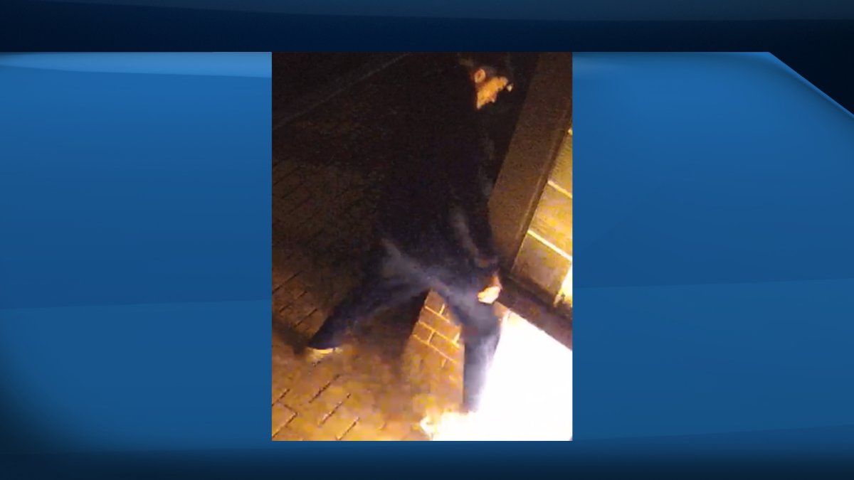 Waterloo Regional Police have released a video of a man they are looking to speak with in connection to an intentionally set fire in Woolwich.