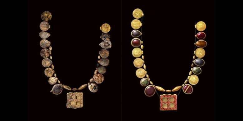 'Once-in-a-lifetime' ancient necklace found in tomb of powerful Anglo-Saxon woman