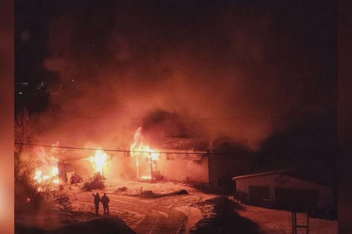 House fire in Lake Country, B.C. destroys home