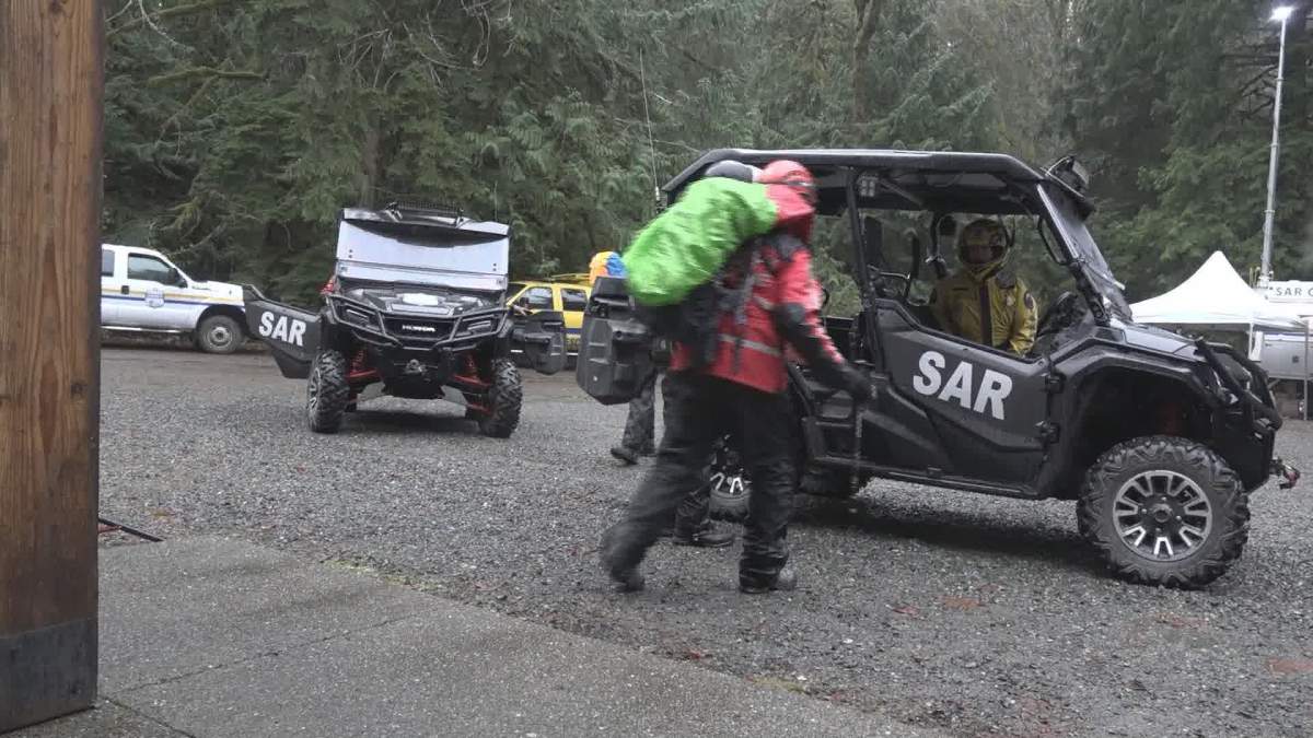 Search teams from across the province are in Sooke Saturday to assist in searchers for Melissa McDevitt.