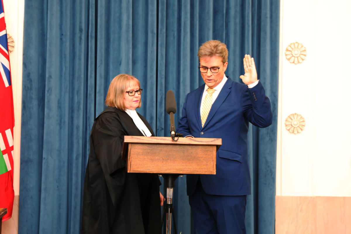 Kevin Klein was sworn in as MLA for Kirkfield Park Friday.