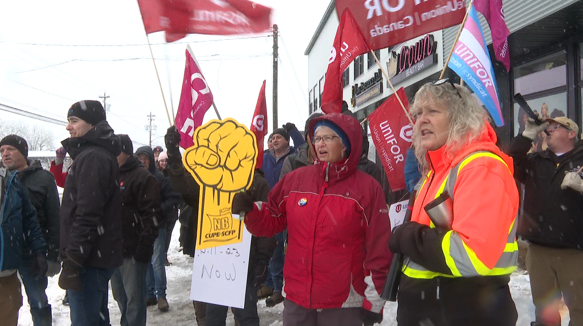 N.B. Unions Protest Strikebreaking Legislation Across The Province ...