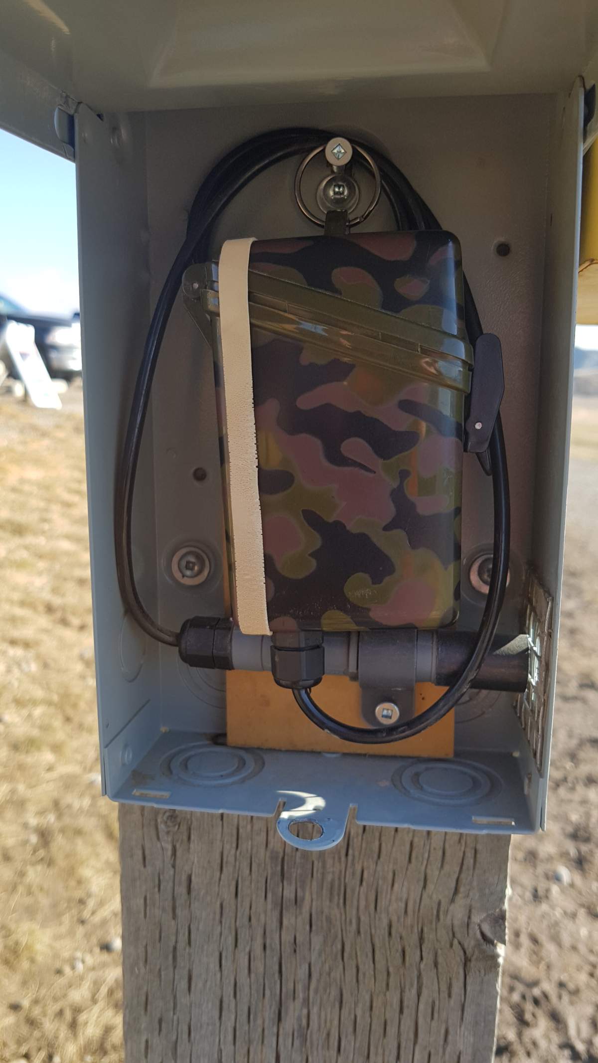 One of the trail counters in Lethbridge.