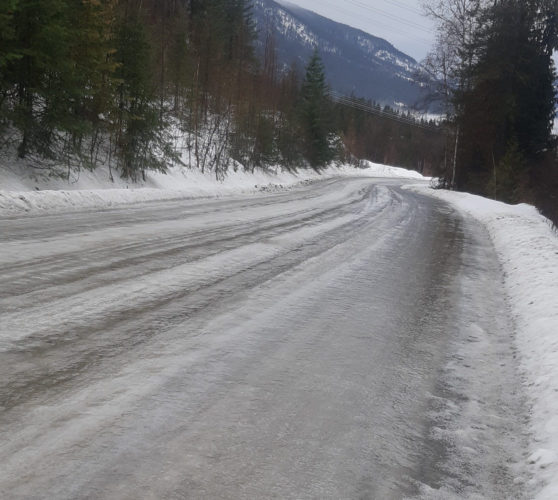 Rural Enderby, B.C. resident says icy road left her stranded  | 24CA News