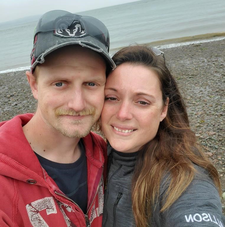 Gunter Holthoff and his 37-year-old wife, Allison, are shown in this undated handout photo. Allison Holthoff died New Year’s Eve after she was taken to the emergency room at the Cumberland Regional Health Care Centre, in Amherst, N.S.
