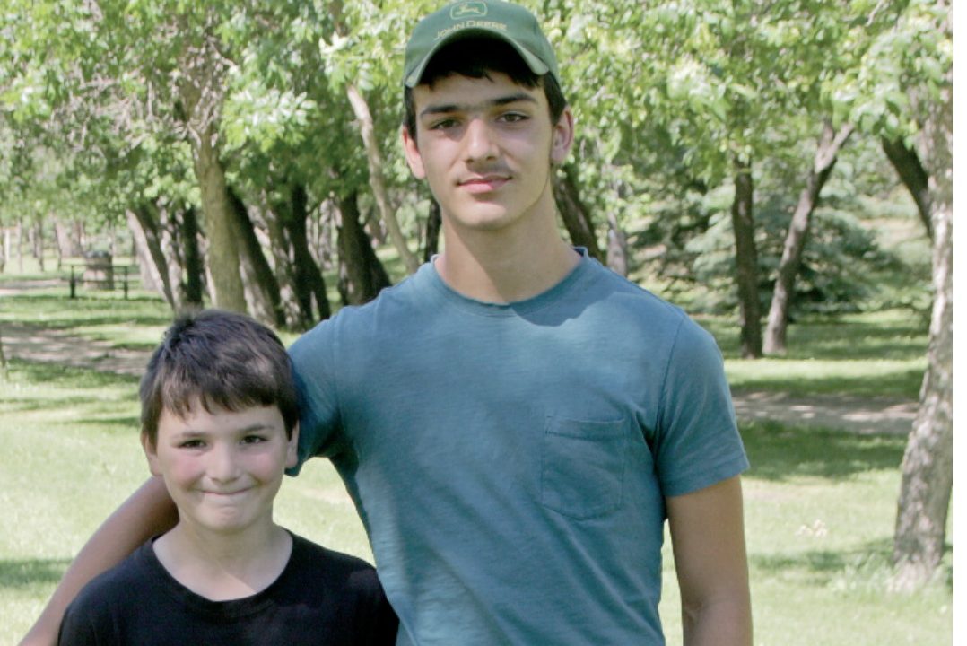 Photo of Deegan Campbell and his brother Atticus.