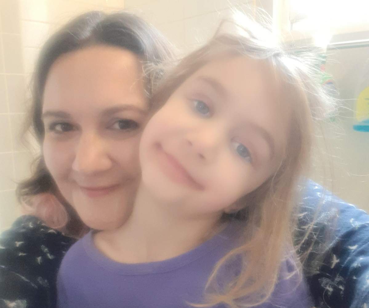 Jacqueline Petricca (left) and her five-year-old daughter Bianca Gallant.